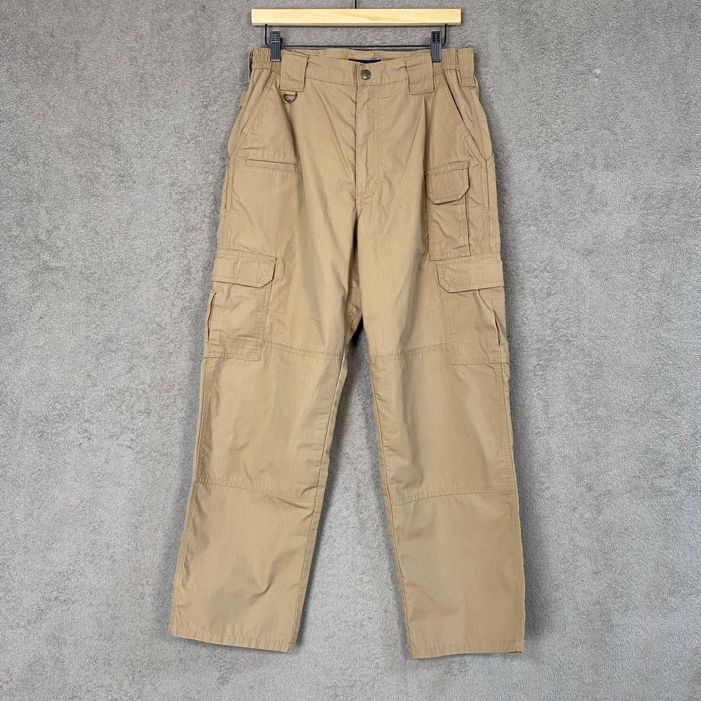 5.11 Tactical Series Mens Ripstop Pants Size 32 x 30 Utility Cargo Tan Hiking